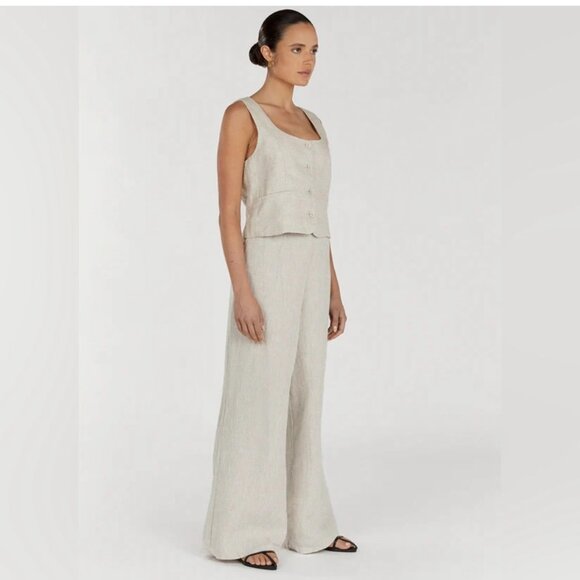DISSH Flick Natural Linen Pant, Size US 8/AU 12 - Picture 2 of 8